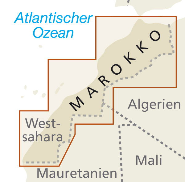 Landkaart Marokko 1:1m  12.A 2019