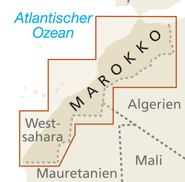 Wegenkaart Morocco 1:1m  14.A 2025 (verschijnt april/mei)