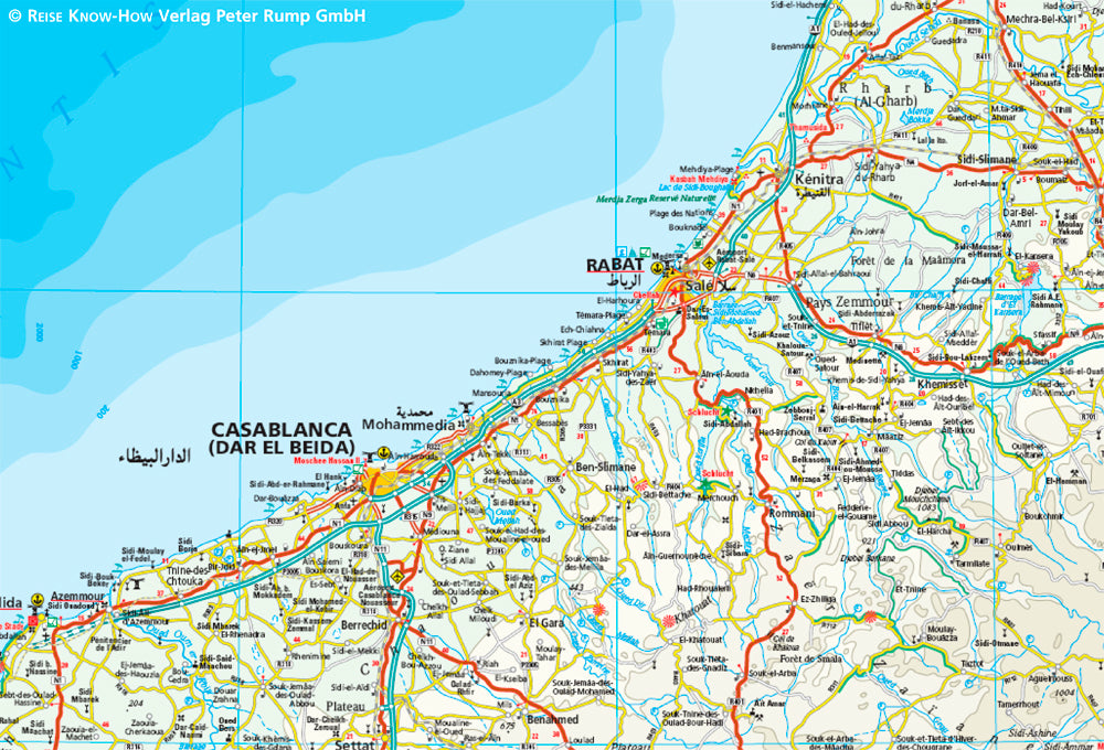 Map of Morocco 1:1m 12.A 2019