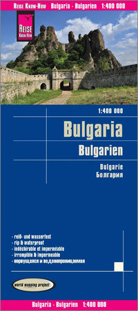 Landkaart Bulgaria/Bulgarien/Bulgarije 1:400.000  6.A 2018