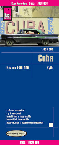 Landkaart Cuba 1:650.000 4.A 2017