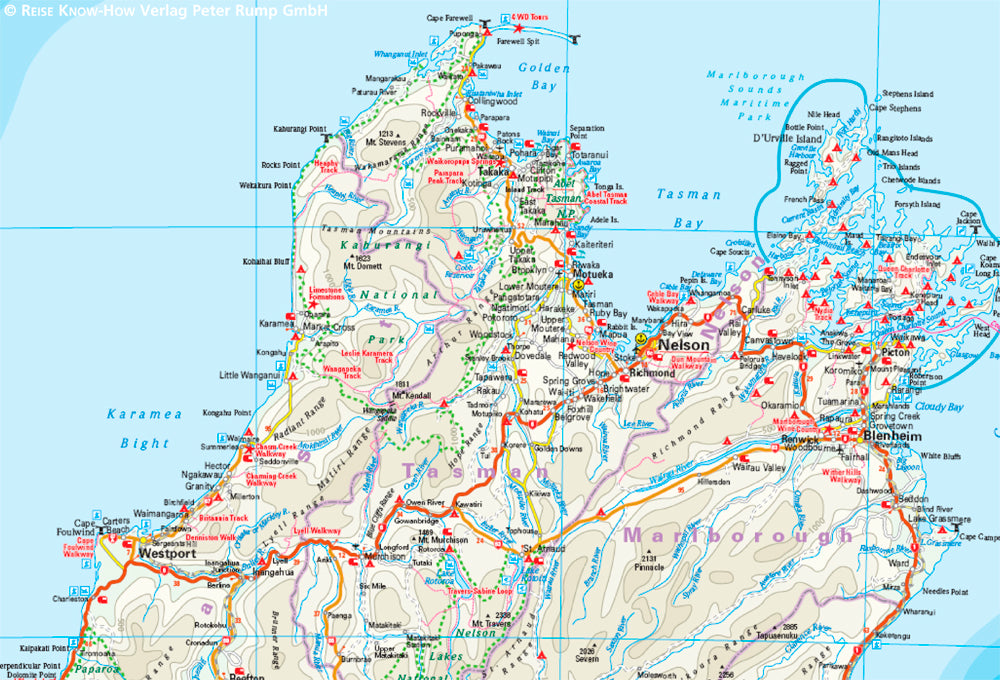 Wegenkaart New Zealand/Neuseeland 1:1.000.000  15.A 2019