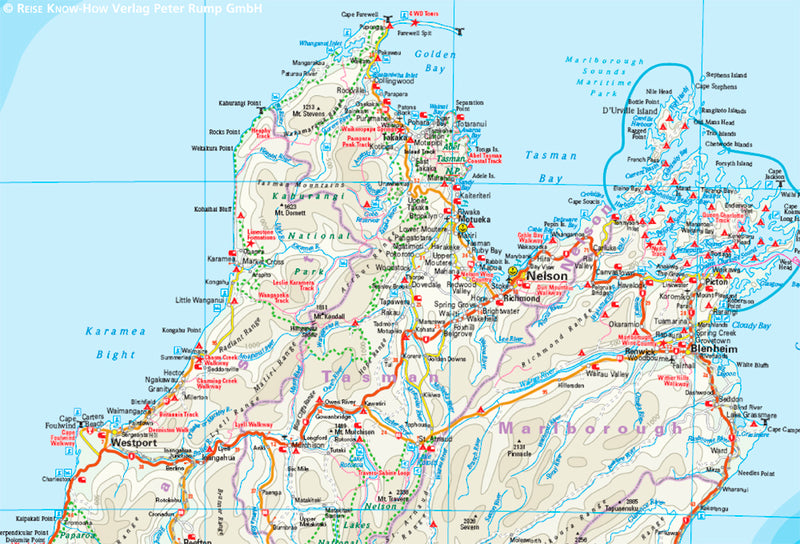 Wegenkaart New Zealand/Neuseeland 1:1.000.000  15.A 2019