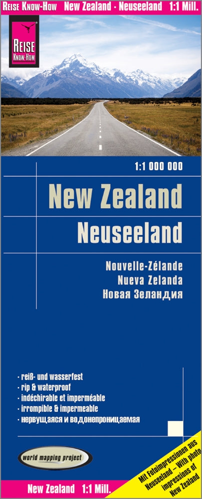 Wegenkaart New Zealand/Neuseeland 1:1.000.000  15.A 2019