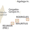 Landkaart Mauritius, RÃ©union, Rodriguez 1:90.000  5.A 2023