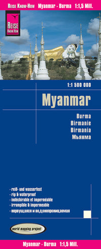 Wegenkaart Myanmar/Burma/Birma 1:1,5m  8.A 2017