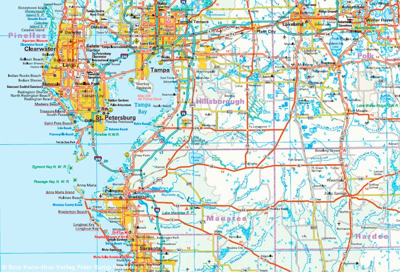 Map USA-10 Florida 1:500,000 4.A 2019