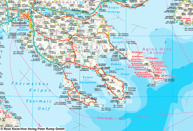 Wegenkaart Greece | Griechenland 1:650.000 7.A 2024
