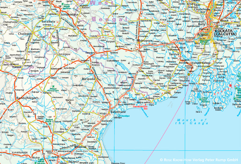 Wegenkaart Indien-Nordost/ Northeast India 1:1 300.000 3.A 2015