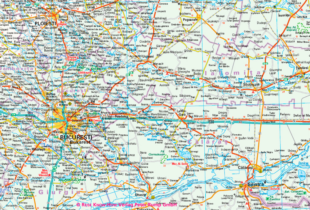 Landkaart Romania/Moldova 1:600.000  10.A 2022