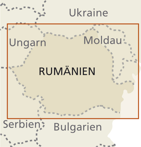 Landkaart Romania/Moldova 1:600.000  10.A 2023