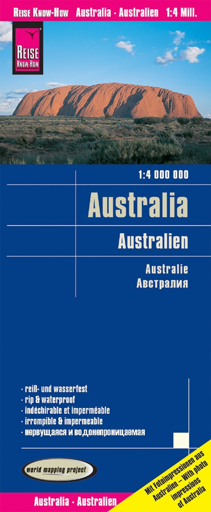 Wegenkaart Australia 1:4m 6.A 2018