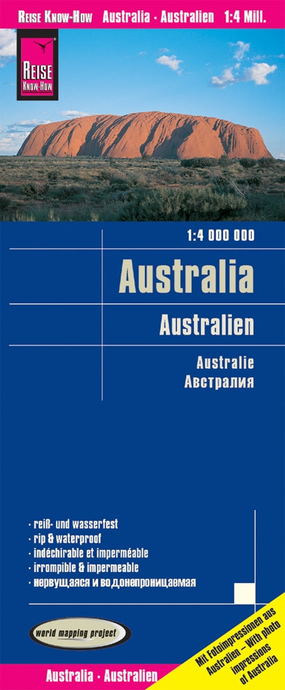 Wegenkaart Australia 1:4m 6.A 2018