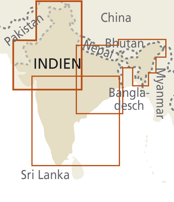 Wegenkaart India - Northwest 1:1,3 Mio. 7.A 2018