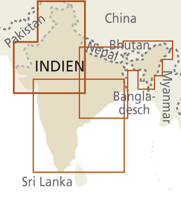 Road map India - Northwest 1:1.3 Mio. 7.A 2018