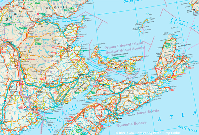 Wegenkaart Canada East/Kanada Ost 1:1.9 Mio  6.A 2019