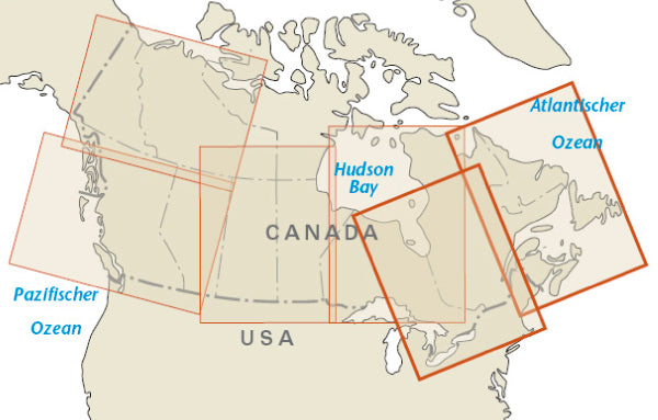 Wegenkaart Canada East/Kanada Ost 1:1.9 Mio  6.A 2019