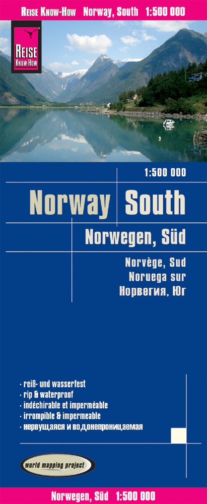 Map of Norway South 1:500,000 4.A 2022