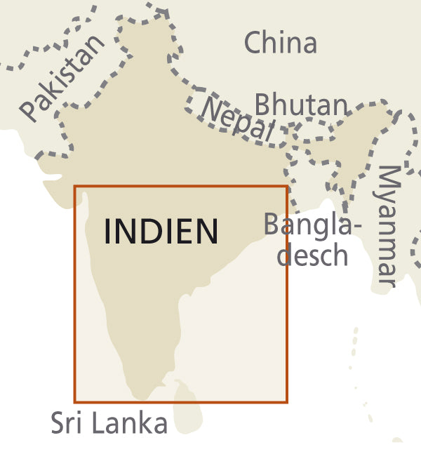 Map India - South/Indien Süd 1:1 200 000 9.A 2018