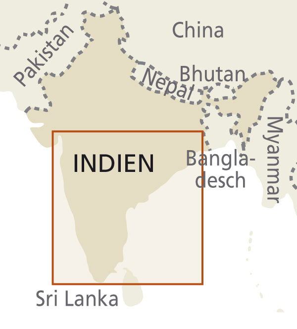 Landkaart India - South/Indien SÃ¼d 1:1 200 000 9.A 2018