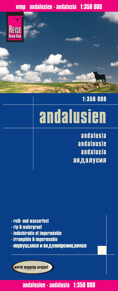 Landkaart Andalusien-Andalusia 1:350.000 3.A 2016