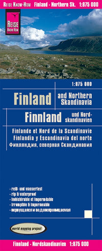 Map of Finland &amp; Northern Scandinavia 1:875,000 5.A 2019