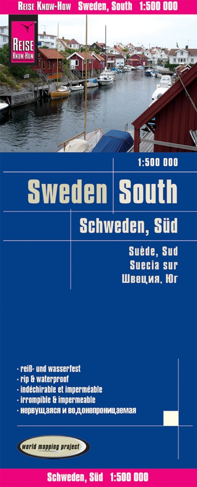 Road map Sweden - South 1:500,000 4.A 2019