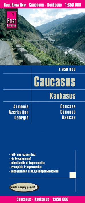 Wegenkaart Caucasus-Kaukasus 1:650.000 9.A 2018