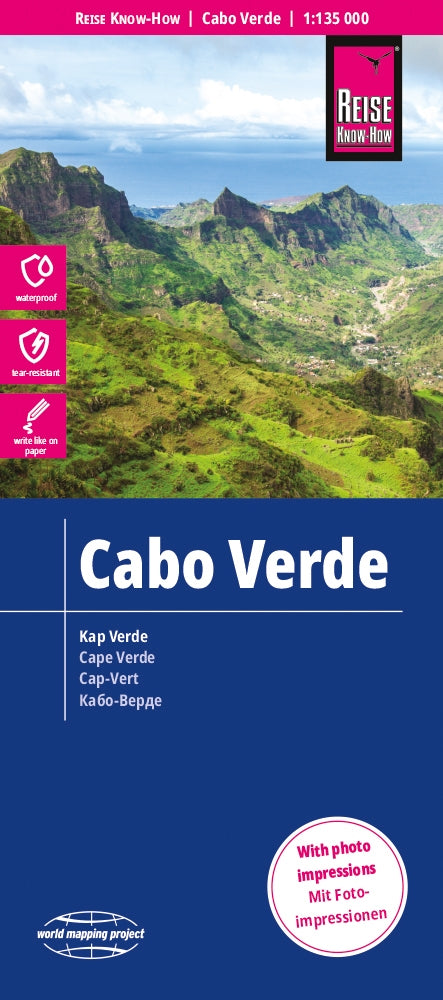 Road map LK Cabo Verde 1:135,000