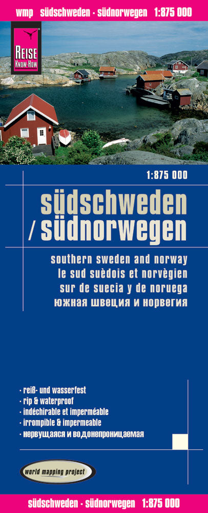 Road map Südschweden/Südnorwegen 1:875,000 4.A 2016