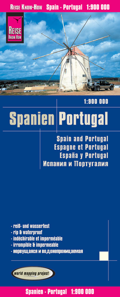 Landkaart Spain | Portugal 1:900.000  4.A 2022