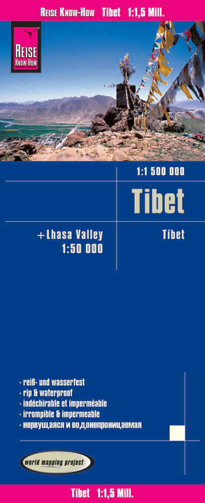 Map Tibet 1:1 500,000 / Lhasa Valley 1:50 000 5.A 2017