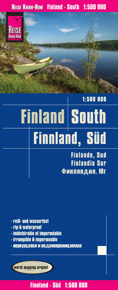 Road map Finland South 1:500,000 1.A 2017