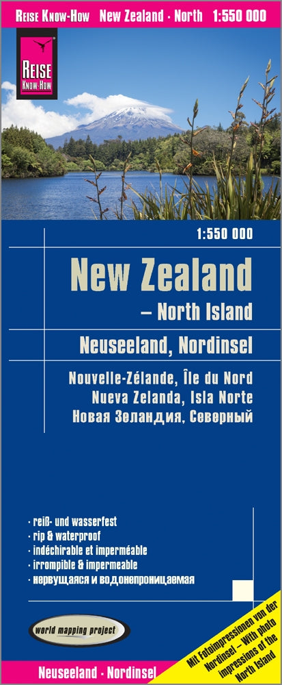 Road map New Zealand - North Island 1:550,000 2.A 2018