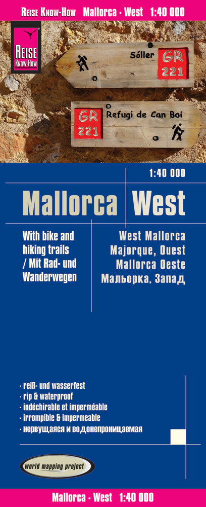 Road map Mallorca West 1:40,000 5.A 2017