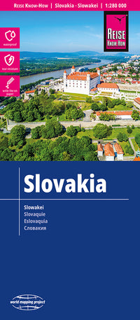 Road map Slovakia-Slowakei 1:280,000 3.A 2018