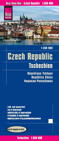Road map Czech Republic/Tschechien 1:350,000 3.A 2018