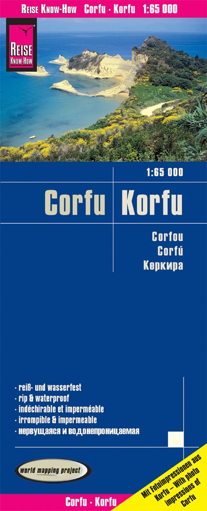 Map Corfu-Korfu 1:65,000 5.A 2019