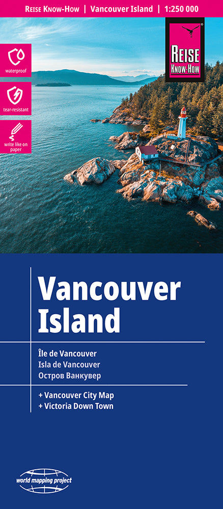 Vancouver Island road map 1:250,000 1.A 2019