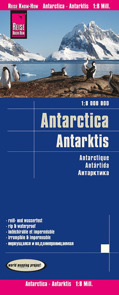 Landkaart Antarctica-Antarktis 1:8m 2.A  2020