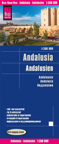 Landkaart Andalusia-Andalusien 1:350.000 4.A 2022