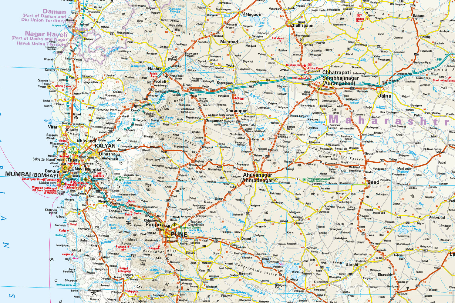 Landkaart India - South 1:1 200 000 10.A 2025