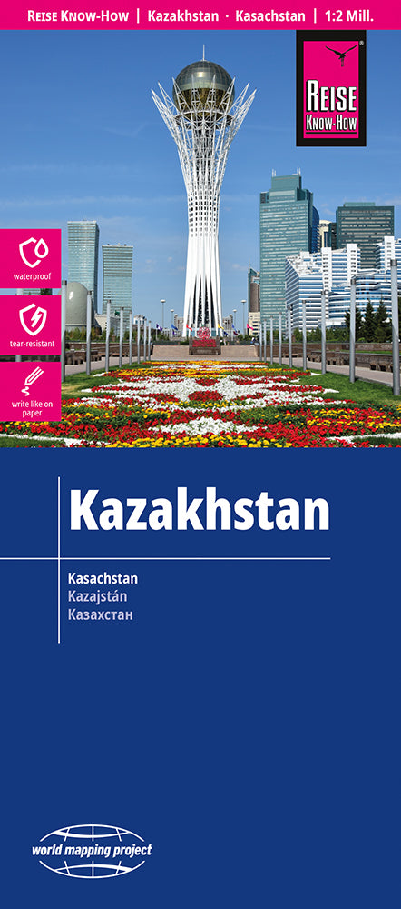 Landkaart Kasakhstan 1:2m