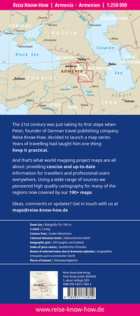 Road map Armenia-Armenia 1:250,000 4.A 2020