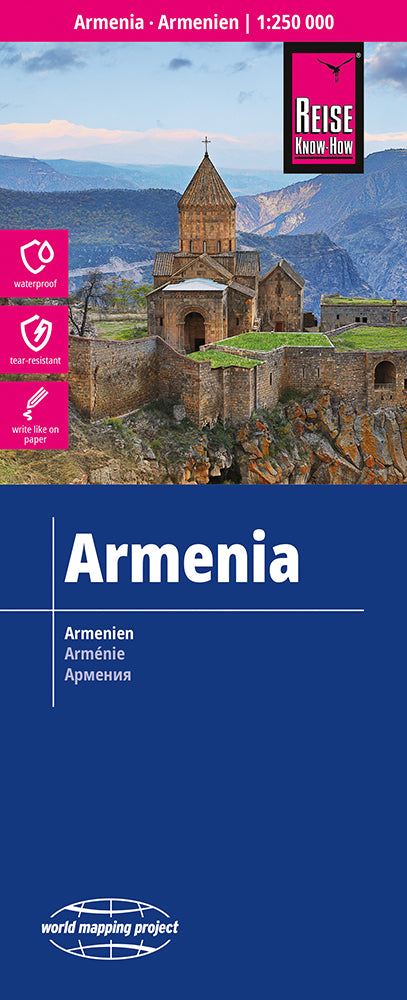 Wegenkaart Armenia-Armenien 1:250.000 5.A 2025