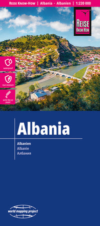 Wegenkaart LK Albania 1:220.000