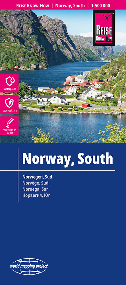 Landkaart Norway South 1:500.000 6.A 2025