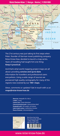 Wegenkaart Kenya 1:950.000  7.A 2026