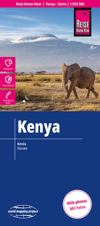 Wegenkaart Kenya 1:950.000  7.A 2026