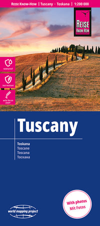Landkaart Tuscany/Toskane 1:200.000  4.A 2026